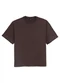 Enfim - Camiseta Ampla com Aplique Café - variação: Café