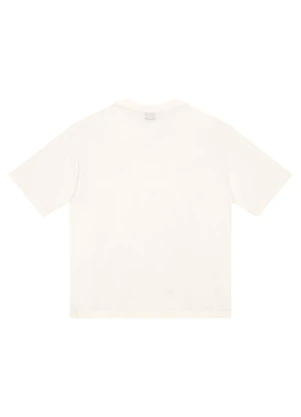 Enfim - Camiseta Ampla com Strass Off White - ENFIM