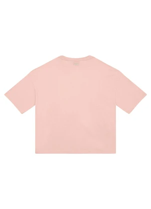 Enfim - Camiseta Ampla Elegance Is An Attitude Rosê - ENFIM