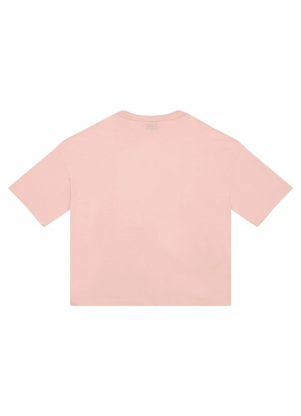 Enfim - Camiseta Ampla Elegance Is An Attitude Rosê 2