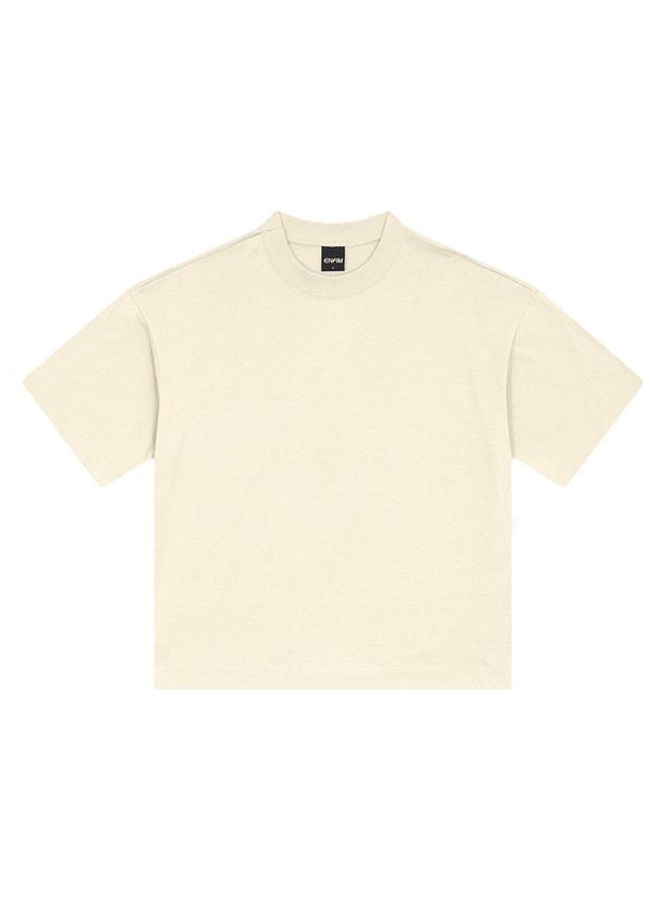 Enfim - Camiseta Ampla em Malha Off White 4