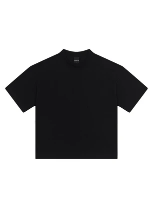 Enfim - Camiseta Ampla em Malha Preto - ENFIM