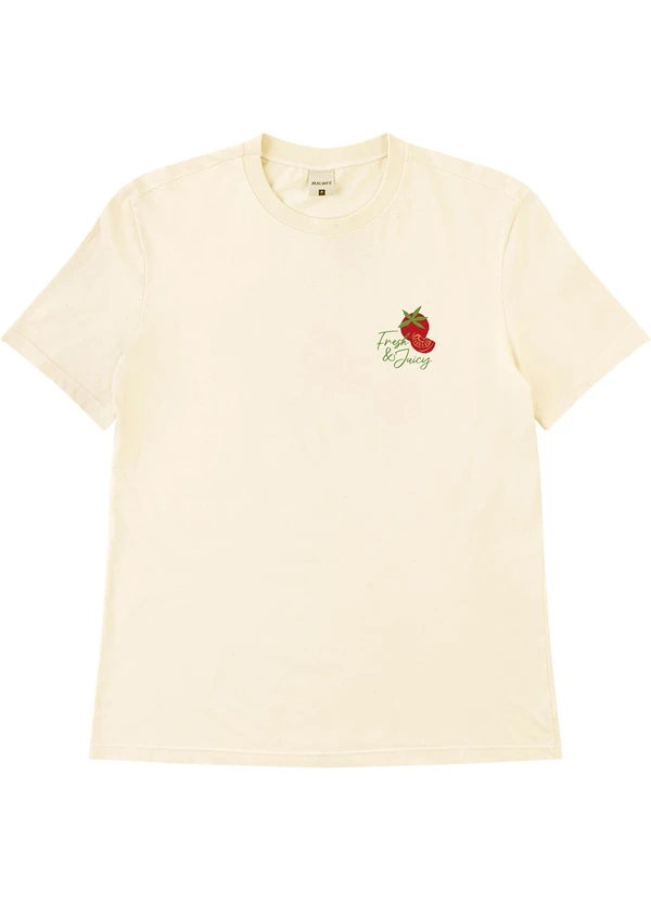 Malwee - Camiseta Ampla Off White