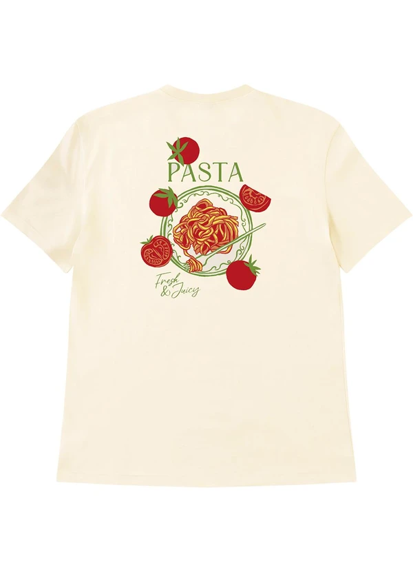 Malwee - Camiseta Ampla Off White 2