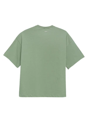 Enfim - Camiseta Ampla Petals Of Happiness Flowers Verde - ENFIM