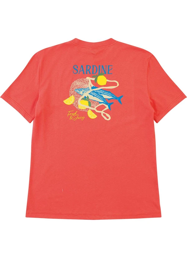 Malwee - Camiseta Ampla Sardine Coral 2