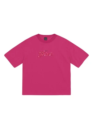 Enfim - Camiseta Ampla Shine Rosa - ENFIM