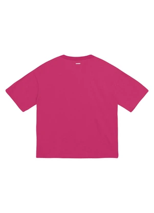 Enfim - Camiseta Ampla Shine Rosa - ENFIM