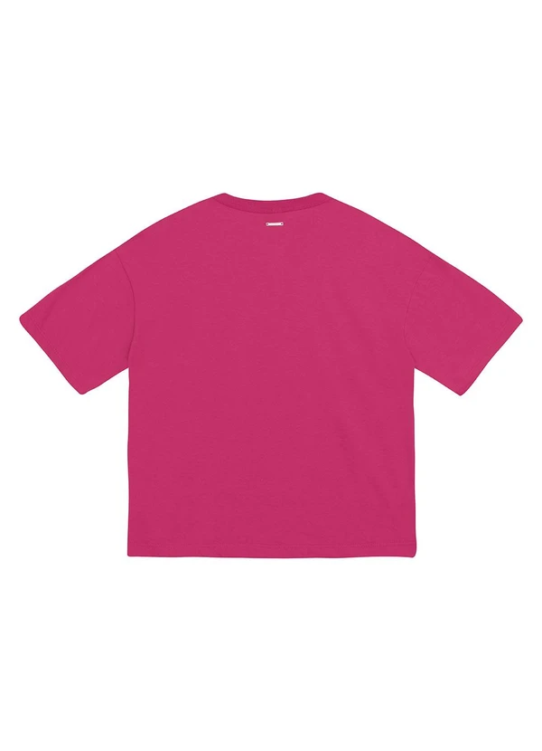 Enfim - Camiseta Ampla Shine Rosa 2