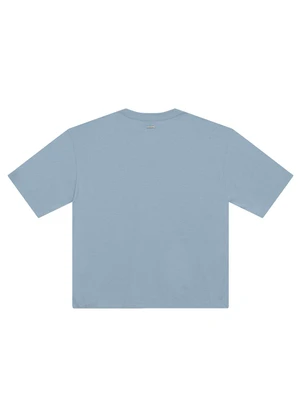 Enfim - Camiseta Ampla When Art Meets Fashion Azul - ENFIM