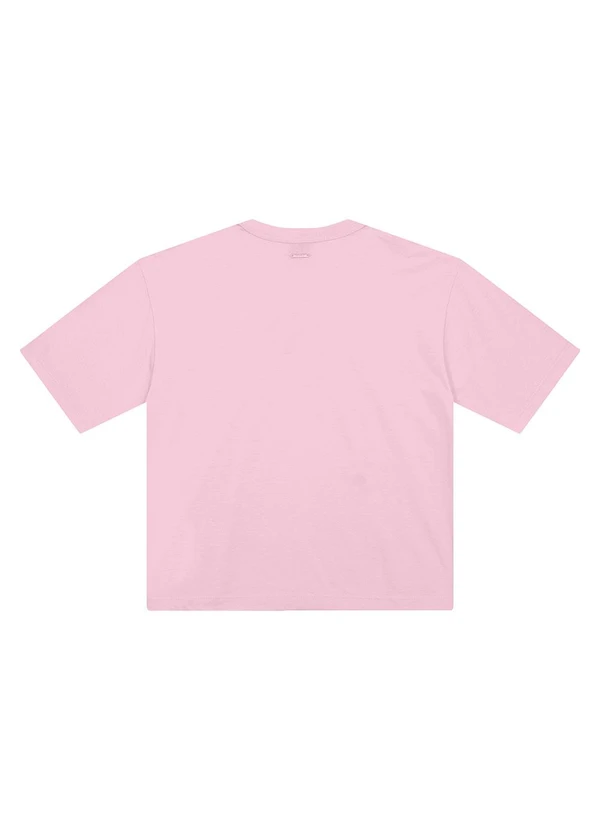 Enfim - Camiseta Ampla When Art Meets Fashion Rosa Claro 4