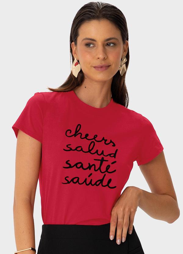 Enfim - Camiseta Baby Look Brindes Vermelho