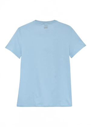 Enfim - Camiseta Barco a Vela em Paetê Azul Pastel - ENFIM