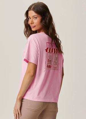 Malwee - Camiseta Coffee Rosa Claro - MALWEE
