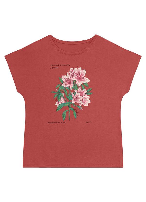 Malwee - Camiseta Coral Feminina Azaléia