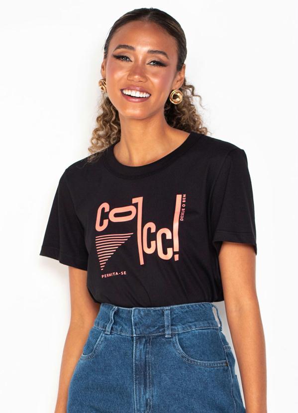 Colcci - Camiseta de Malha Preto 1