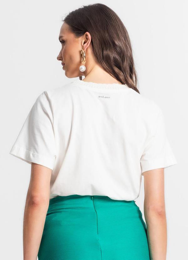 Endless - Camiseta de Meia Malha Feminina Bege 2