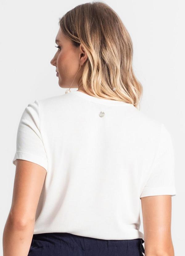 Endless - Camiseta de Visco Tricot Feminina Bege 2