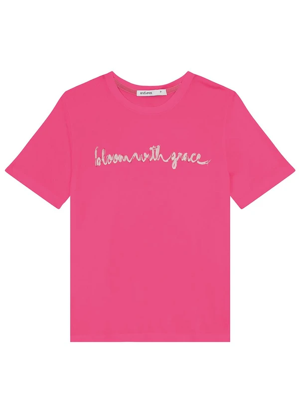 Endless - Camiseta de Visco Tricot Feminina Rosa
