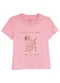 Malwee - Camiseta Fashion & Cat Marrom - variação: Rosa