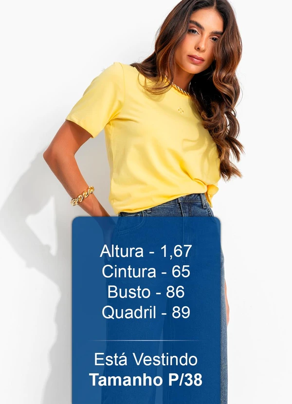 Colcci - Camiseta em Malha Amarelo 6