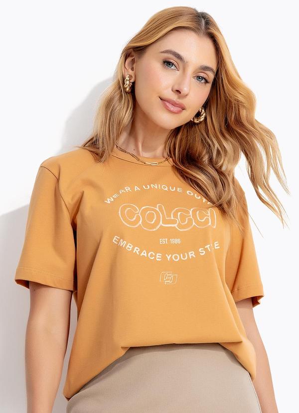 Colcci - Camiseta em Malha Bege