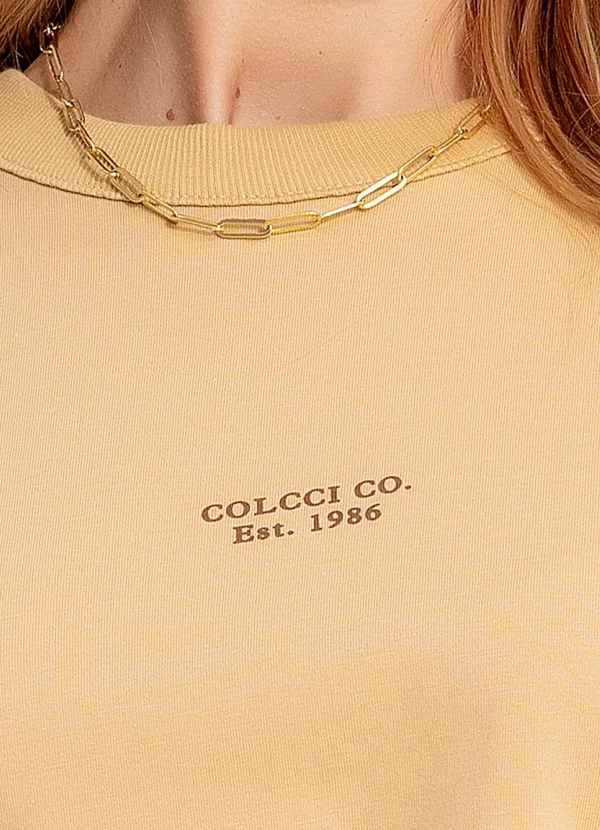 Colcci - Camiseta em Malha Bege 7