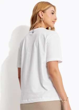 Colcci - Camiseta em Malha Off White - COLCCI