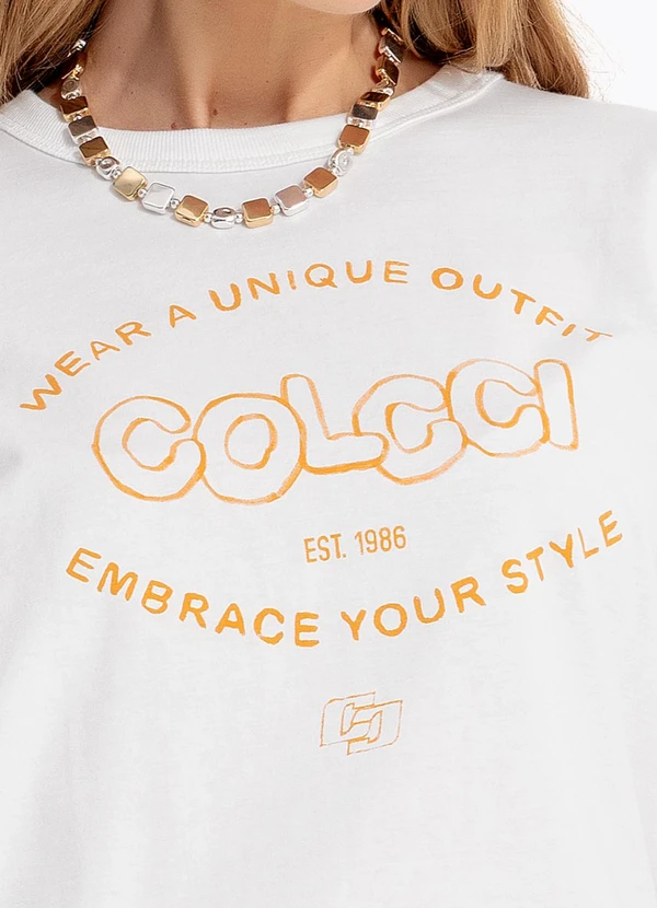 Colcci - Camiseta em Malha Off White 7