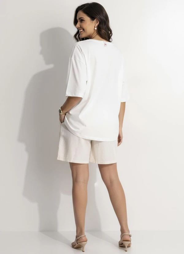 Colcci - Camiseta em Malha Off White 5