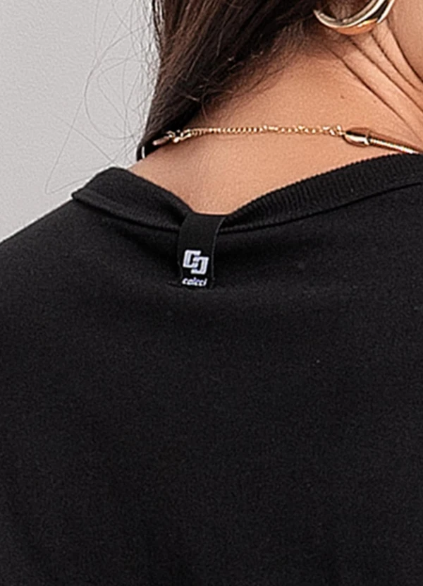 Colcci - Camiseta em Malha Preto 8