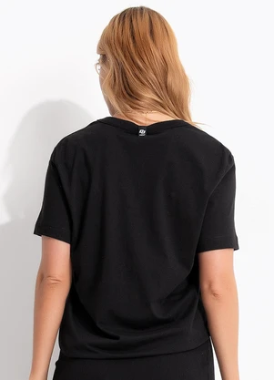 Colcci - Camiseta em Malha Preto - COLCCI