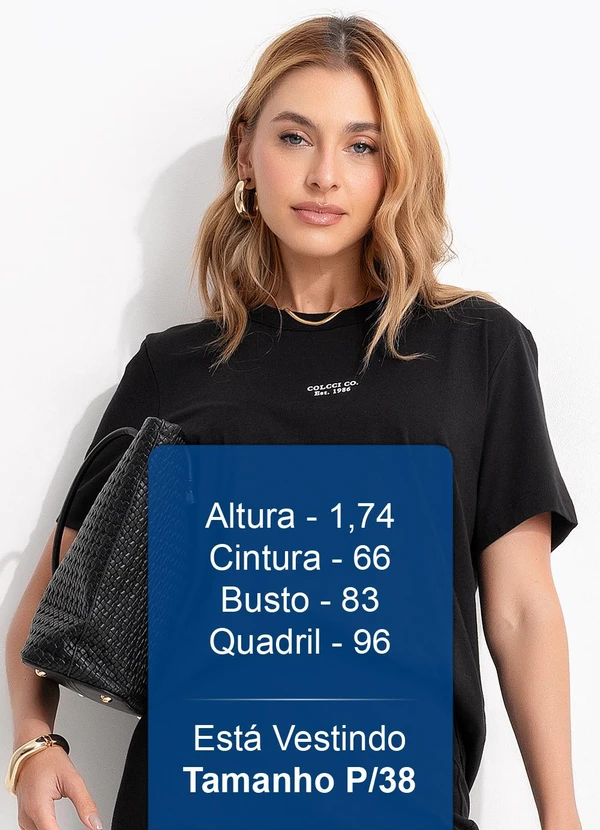 Colcci - Camiseta em Malha Preto 5
