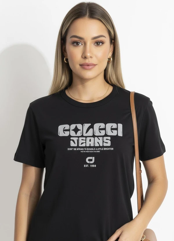 Colcci - Camiseta em Malha Preto 9