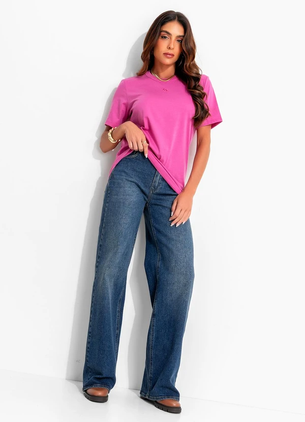 Colcci - Camiseta em Malha Rosa 3