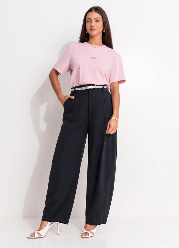 Colcci - Camiseta em Malha Rosa 3