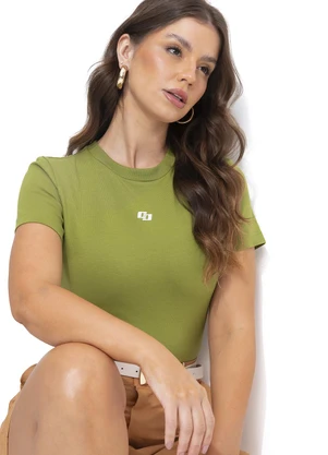Colcci - Camiseta em Malha Verde - COLCCI