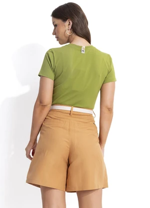 Colcci - Camiseta em Malha Verde - COLCCI