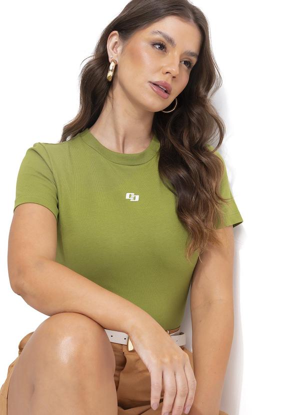 Colcci - Camiseta em Malha Verde