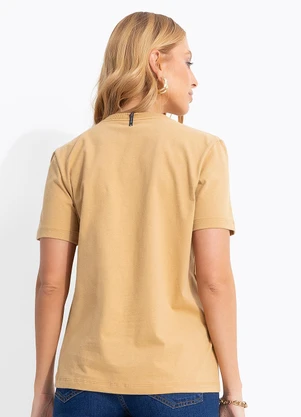 Colcci Jeans - Camiseta Estampada Cj Bege - COLCCI JEANS