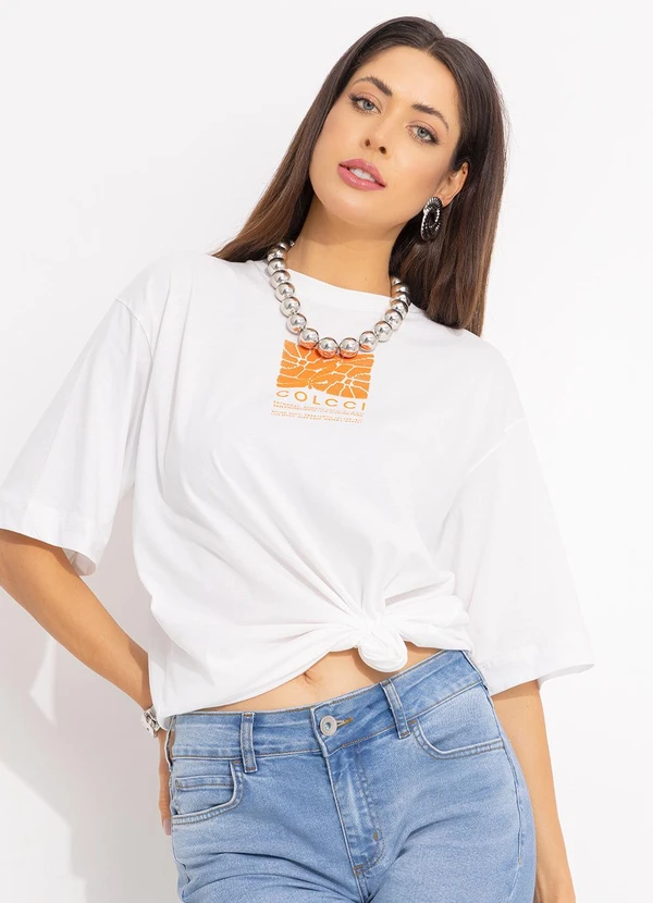 Colcci - Camiseta Estampada Off White 3