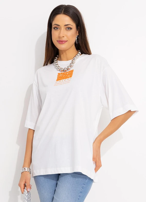 Colcci - Camiseta Estampada Off White 4