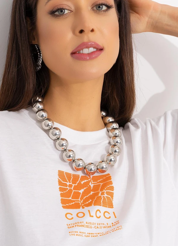 Colcci - Camiseta Estampada Off White 8