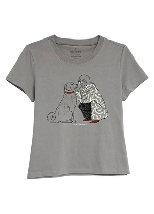 Malwee - Camiseta Fashion & Dog Taupe - MALWEE