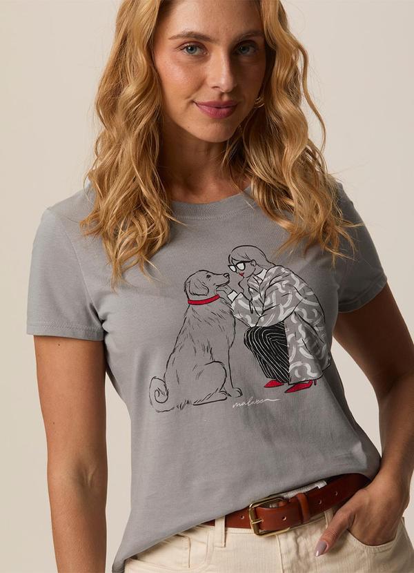Malwee - Camiseta Fashion & Dog Taupe