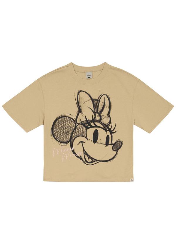Malwee - Camiseta Feminina Box Minnie Mouse Areia 2