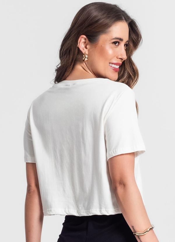 Rovitex - Camiseta Feminina em Meia Malha Bege 2