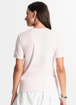 Rovitex - Camiseta Feminina em Meia Malha Rosa - ROVITEX