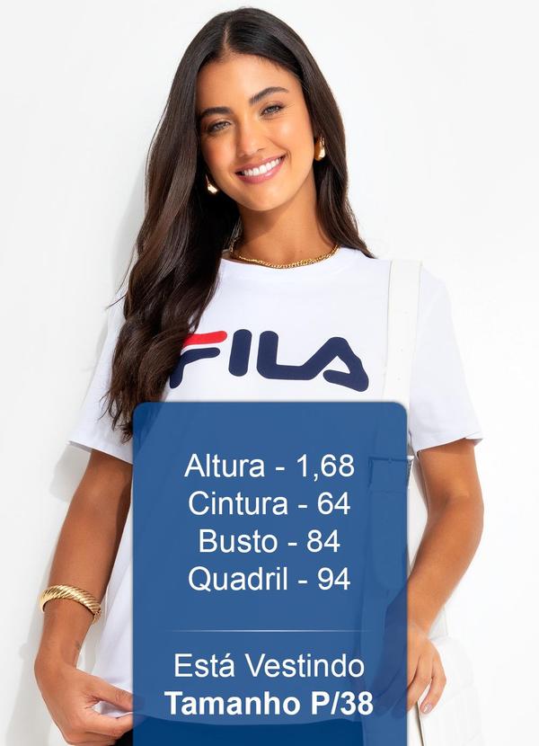 Fila - Camiseta Feminina Letter Premium Ii Branco 5