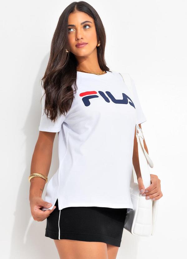 Fila - Camiseta Feminina Letter Premium Ii Branco 7